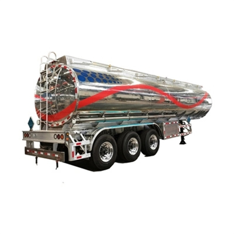 3 Axle 42cbm 42000liter Good Quality Tank Trailer New Aluminum Alloy 5454 Diesel Oil Tanker Trailer