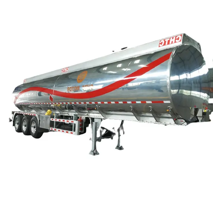 3 Axle 42cbm 42000liter Good Quality Tank Trailer New Aluminum Alloy 5454 Diesel Oil Tanker Trailer