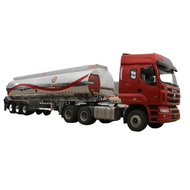 3 Axle 42cbm 42000liter Good Quality Tank Trailer New Aluminum Alloy 5454 Diesel Oil Tanker Trailer