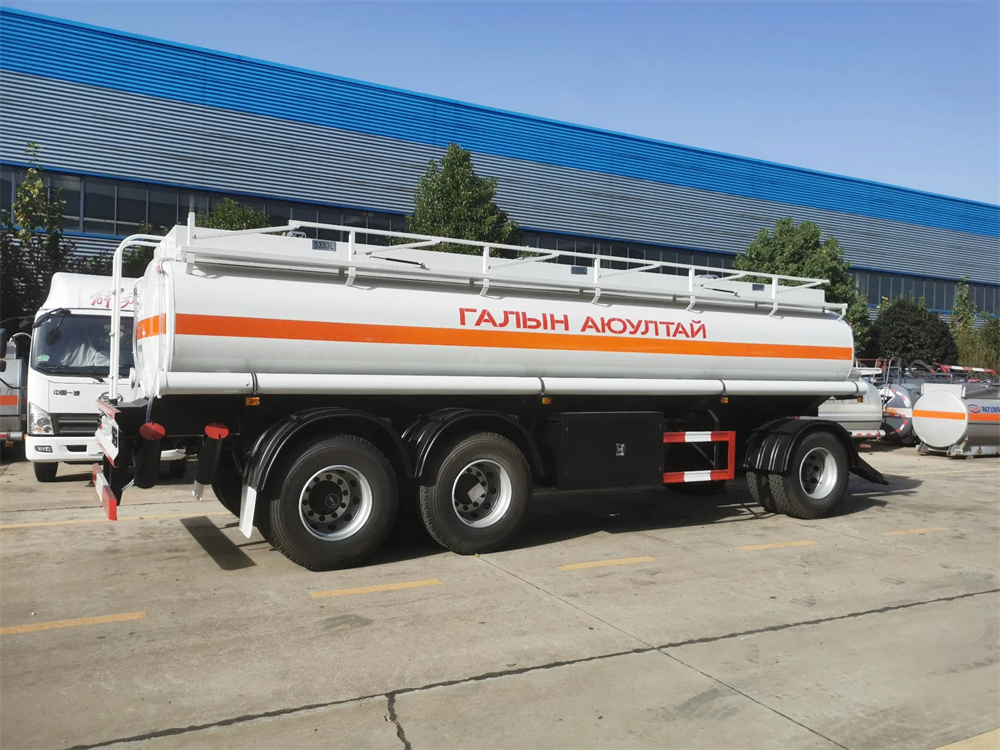 3 Axle 20cbm 20000liter Fuel Oil Transport Tanker-Trailer Drawbar Trailer Truck