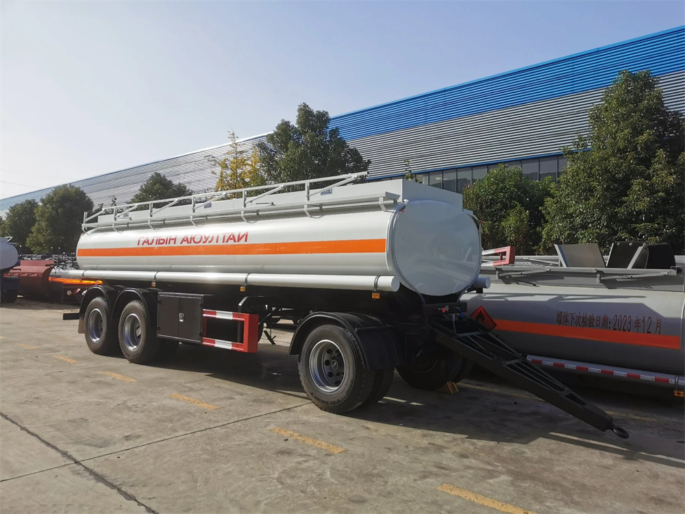 3 Axle 20cbm 20000liter Fuel Oil Transport Tanker-Trailer Drawbar Trailer Truck