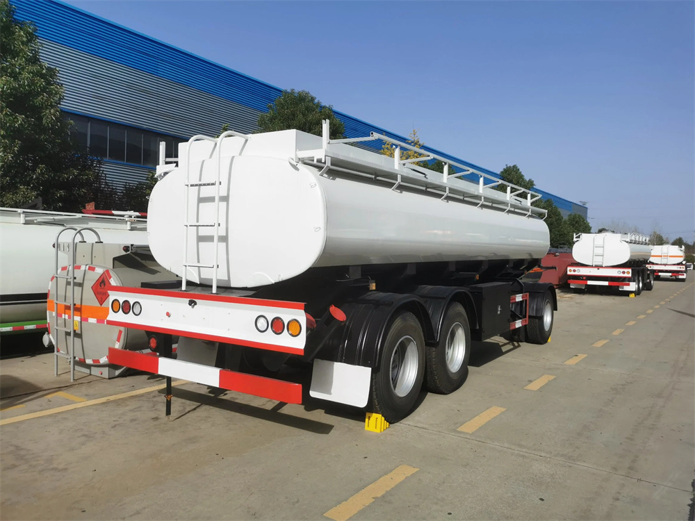 3 Axle 20cbm 20000liter Fuel Oil Transport Tanker-Trailer Drawbar Trailer Truck