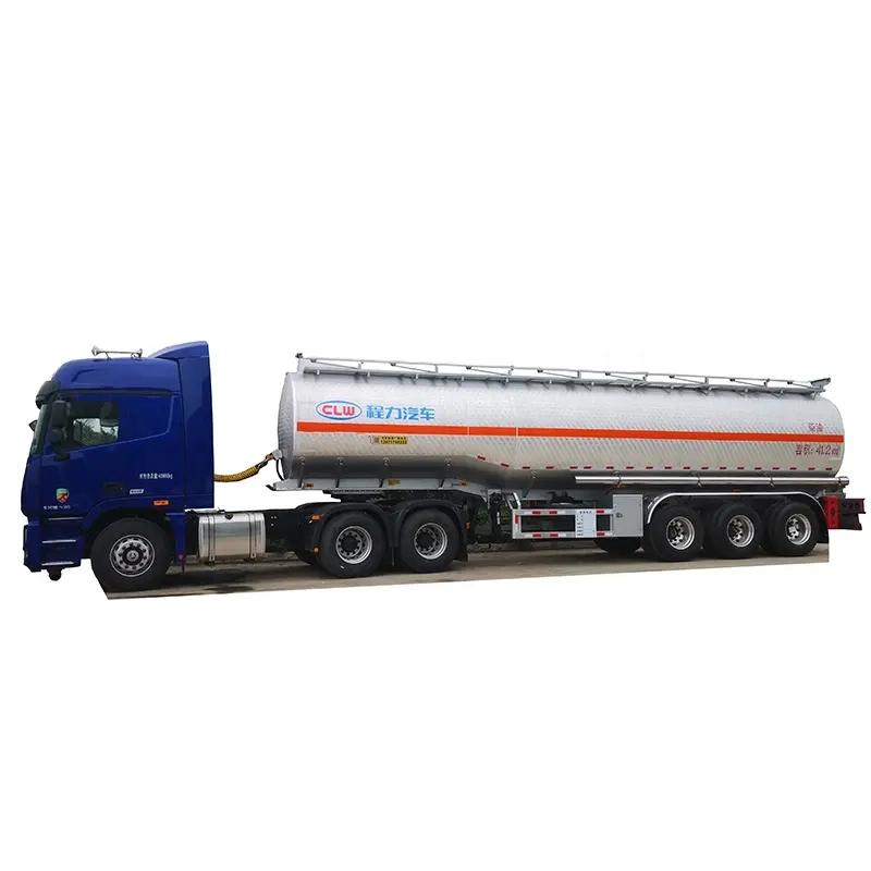 3 Axles 42cbm 42000liter Good Quality Stainless Steel Tank Trailer