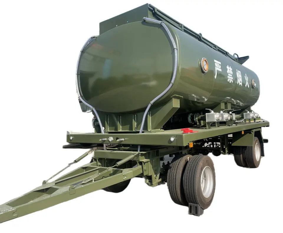 Steel Fuel Tank Trailer with 2 Compartment
