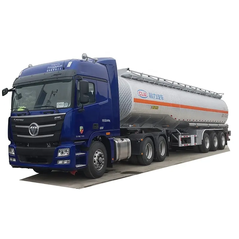 3 Axles 42cbm 42000liter Good Quality Stainless Steel Tank Trailer