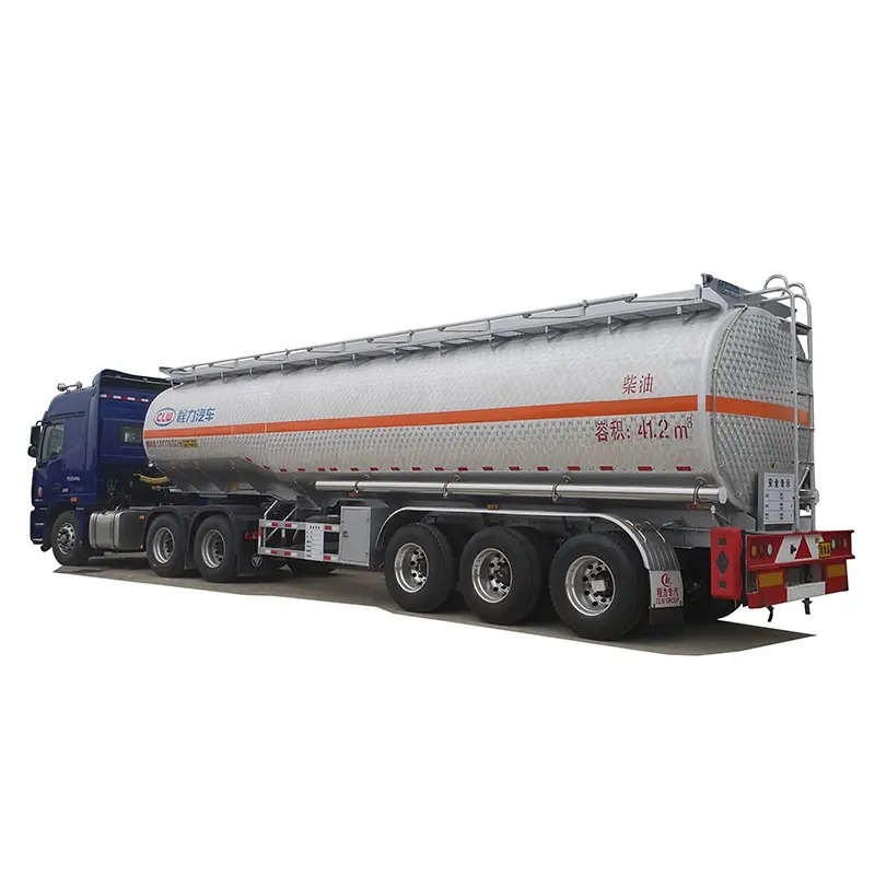 3 Axles 42cbm 42000liter Good Quality Stainless Steel Tank Trailer
