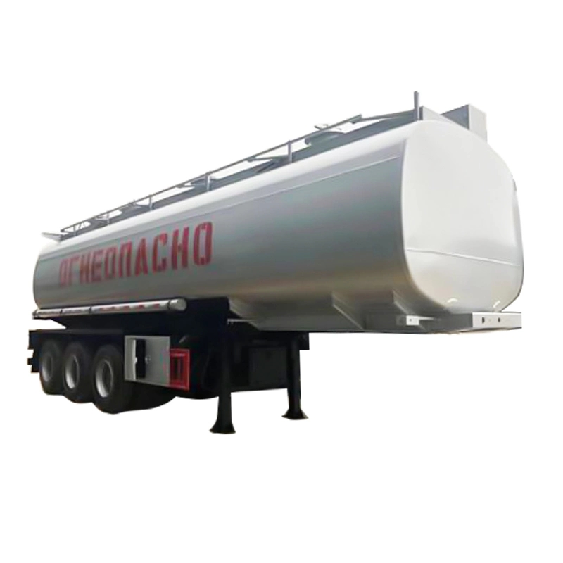 3 Axle 32cbm 32000liter Good Quality Carbon Steel Tank Trailer with 4 Compartment