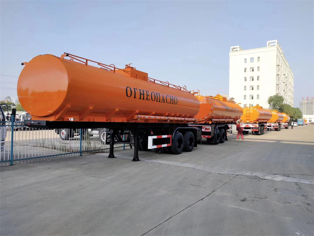 2 Axle 37cbm 37000liter Good Quality Carbon Steel Tank Trailer Diesel Oil Tanker Trailer