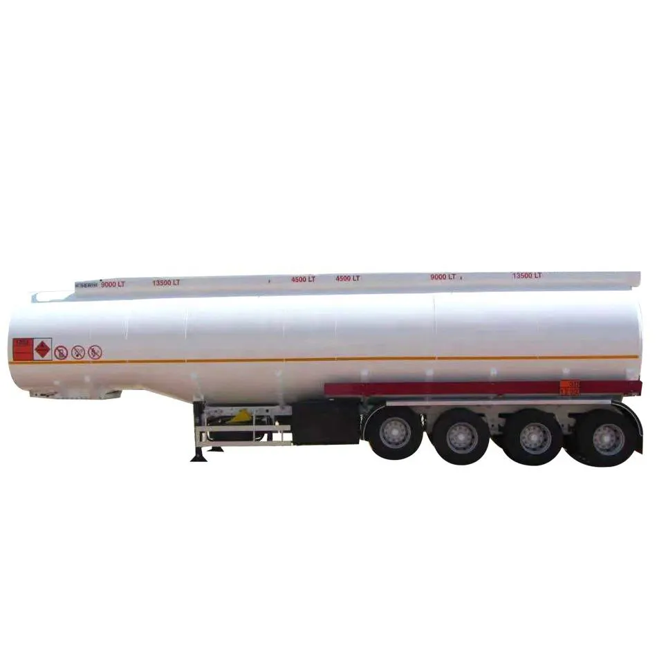 4 Axle 54cbm 54000liter Good Quality Carbon Steel Tank Trailer with 6 Compartment