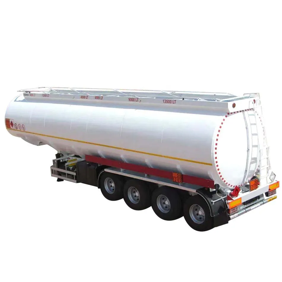 4 Axle 54cbm 54000liter Good Quality Carbon Steel Tank Trailer with 6 Compartment