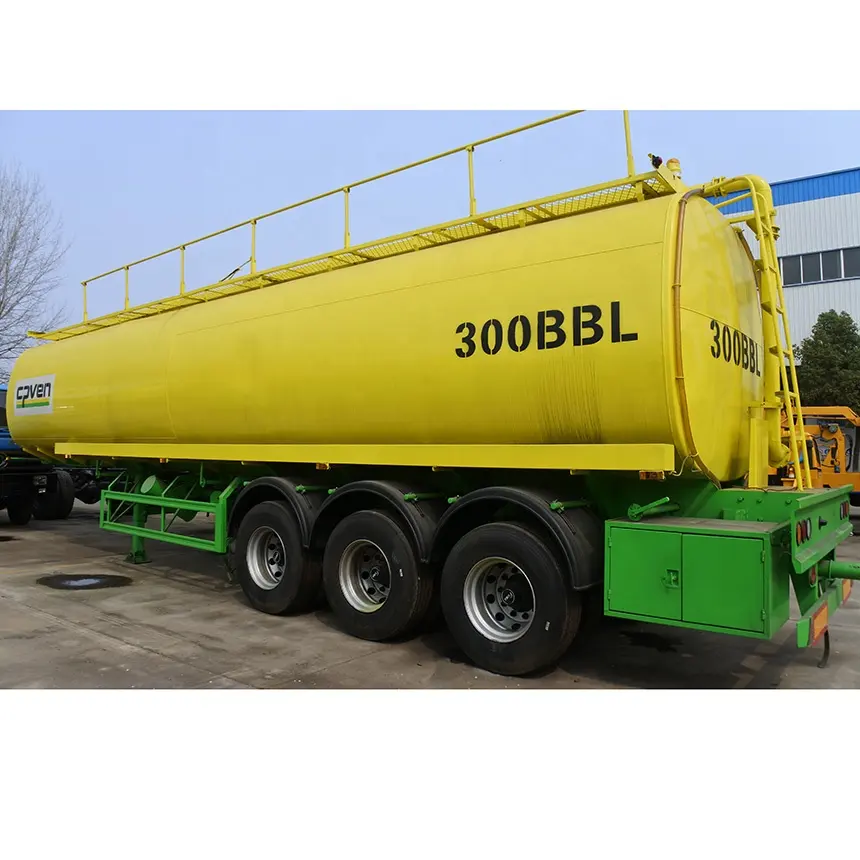 3 Axle 48cbm 48000liter Tanker Semi Trailer Transport Oil Diesel Petrol Fuel Tank Semi Trailer