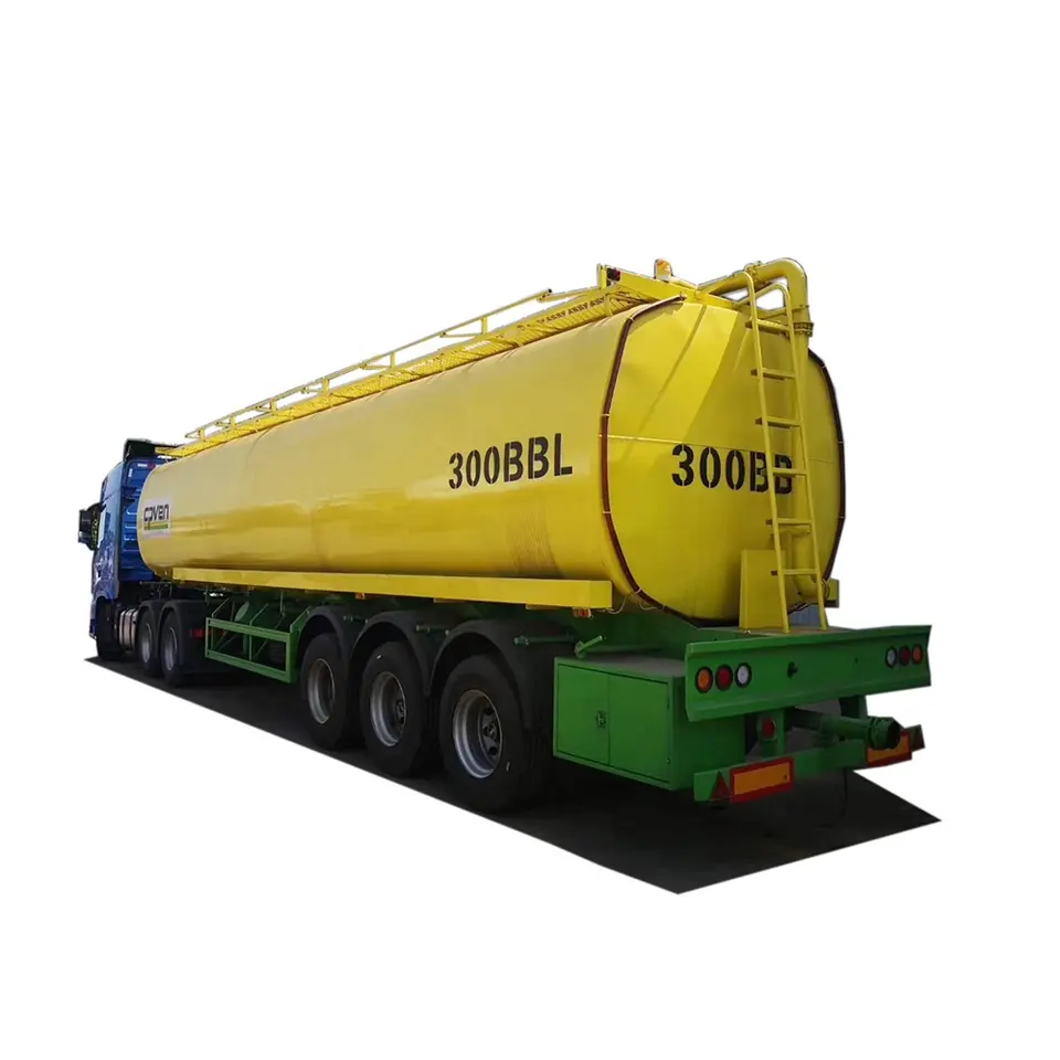 3 Axle 48cbm 48000liter Tanker Semi Trailer Transport Oil Diesel Petrol Fuel Tank Semi Trailer