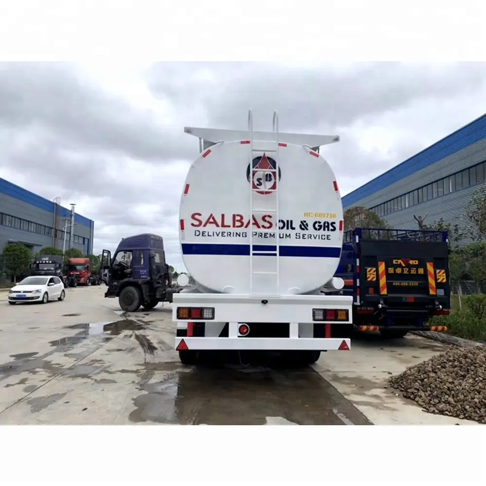 3 Axle 55cbm 55000liter Good Quality Carbon Steel Tank Trailer with 4 Compartment