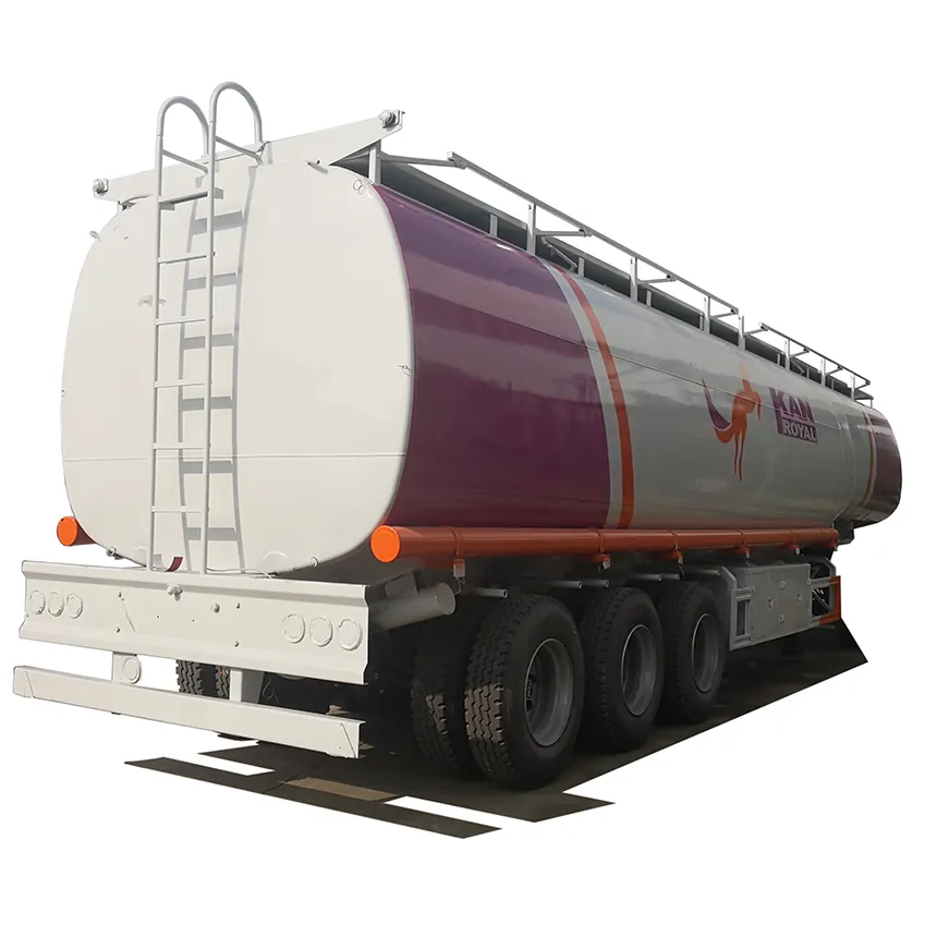 3 Axle 42cbm 42000liter Good Quality Carbon Steel Tank Trailer for Oil Fuel Diesel Gaso line Crude