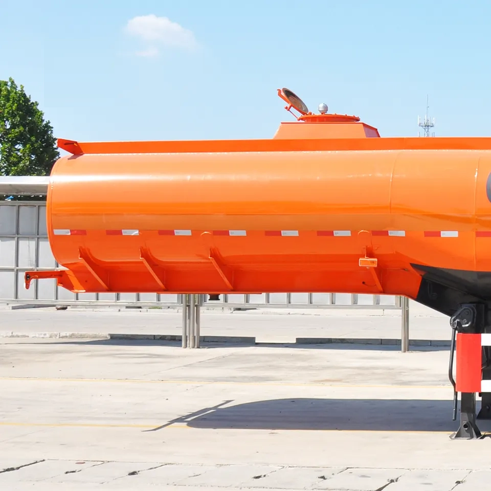 3 Axle 48cbm 48000liter Good Quality Carbon Steel Tank Trailer for Oil Fuel Diesel Gaso line Crude