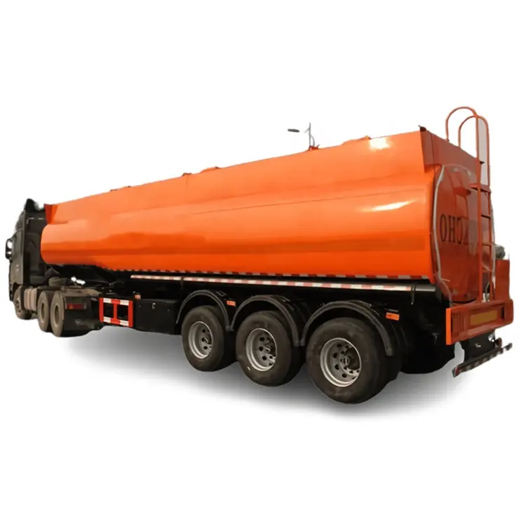 3 Axle 48cbm 48000liter Good Quality Carbon Steel Tank Trailer for Oil Fuel Diesel Gaso line Crude