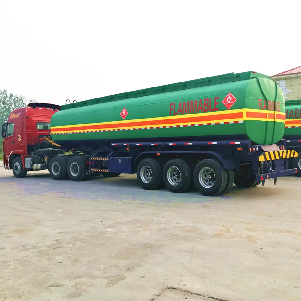 3 Axle 46cbm 46000liter Good Quality Carbon Steel Tank Trailer