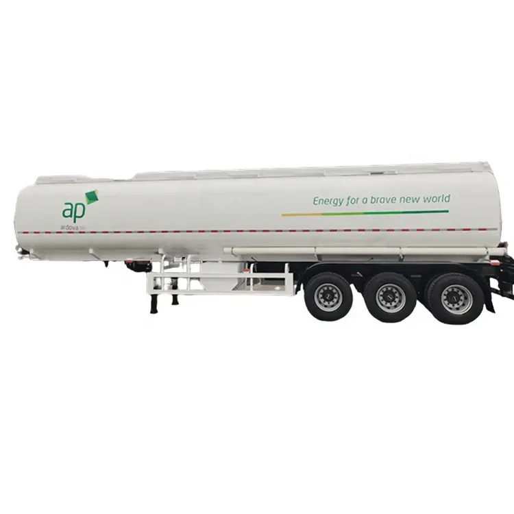 3 Axle 48cbm 48000liter Good Quality Carbon Steel Tank Trailer for Oil Fuel Diesel Gaso line Crude