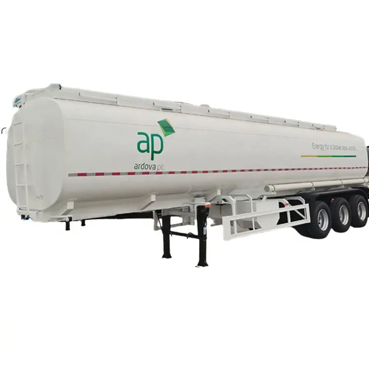 3 Axle 48cbm 48000liter Good Quality Carbon Steel Tank Trailer for Oil Fuel Diesel Gaso line Crude