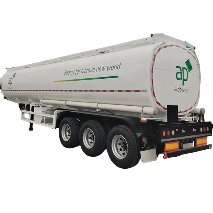 3 Axle 48cbm 48000liter Good Quality Carbon Steel Tank Trailer for Oil Fuel Diesel Gaso line Crude