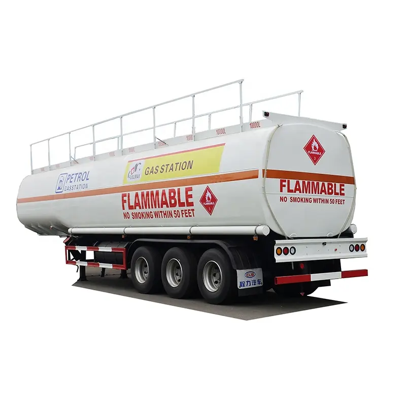 3 Axle 50cbm 50000liter Good Quality Carbon Steel Tank Trailer with 10 Compartment