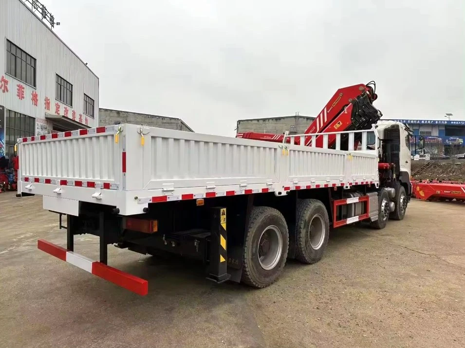 Hino 8X4 12Wheels Cargo Truck with 16ton Knuckle Crane
