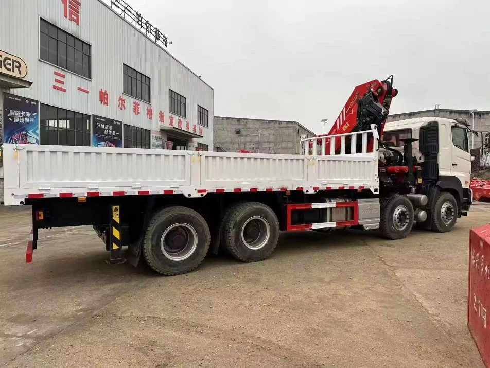Hino 8X4 12Wheels Cargo Truck with 16ton Knuckle Crane
