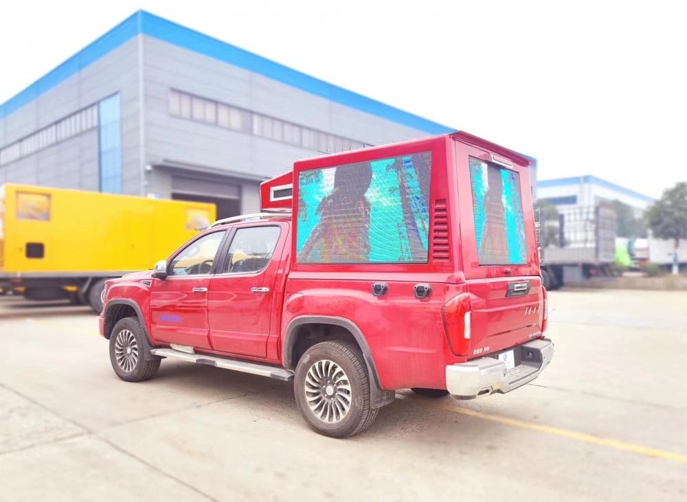 Foton pickup Mini Outdoor Digital Advertising Billboard Truck
