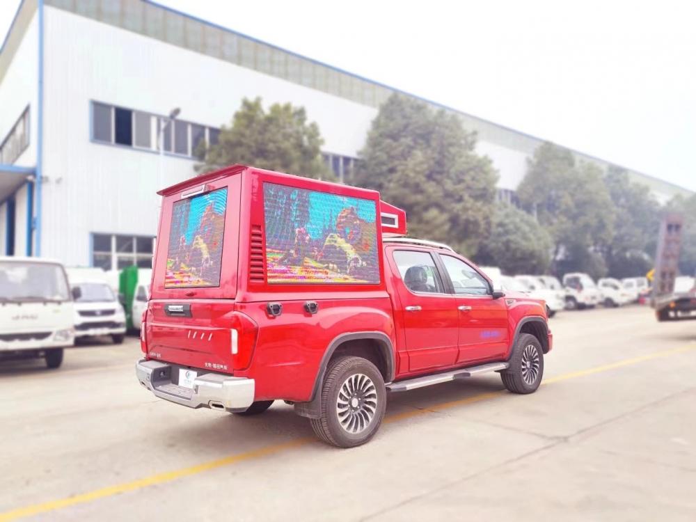 Foton pickup Mini Outdoor Digital Advertising Billboard Truck