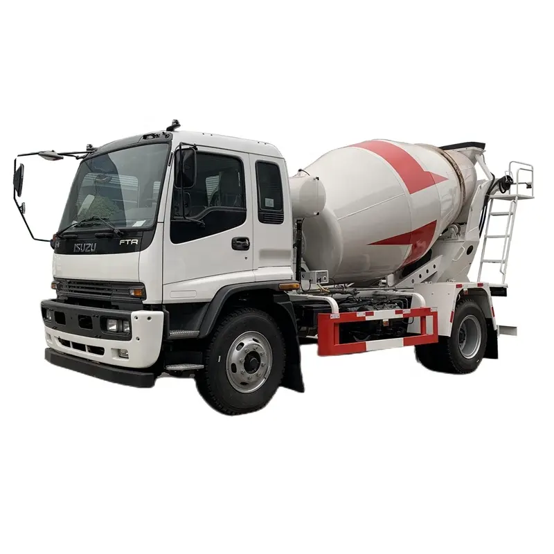 ISUZU 4x2 6 wheeler 7 CBM concrete transit mixer truck