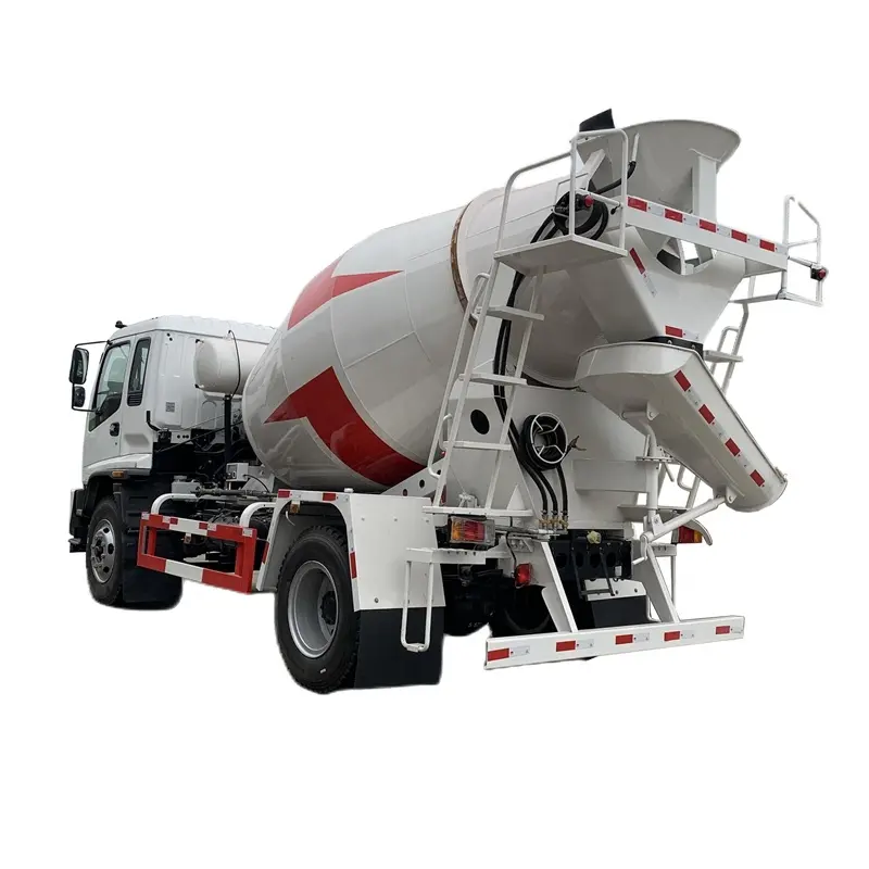 ISUZU 4x2 6 wheeler 7 CBM concrete transit mixer truck