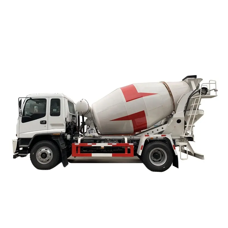ISUZU 4x2 6 wheeler 7 CBM concrete transit mixer truck