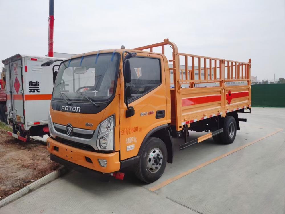 Foton 5Ton Cylinder Transport Truck With 1Ton Hydraulic Platform