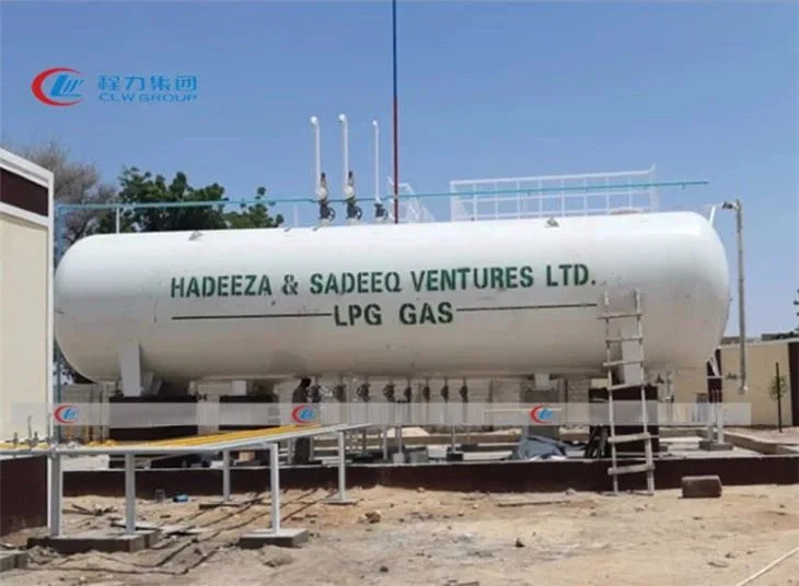 25 Metric Tons 25mt 25tonnes 50000liters Cooking Gas Station Storage Tank LPG Filling Station