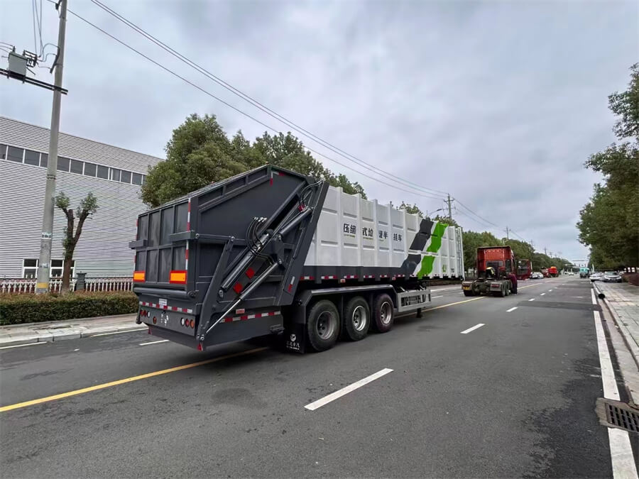 35cbm Semi-Trailer Compressed Rubbish Truck