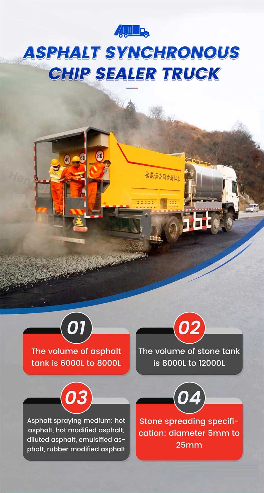 Synchronous Gravel Sealing Truck 1