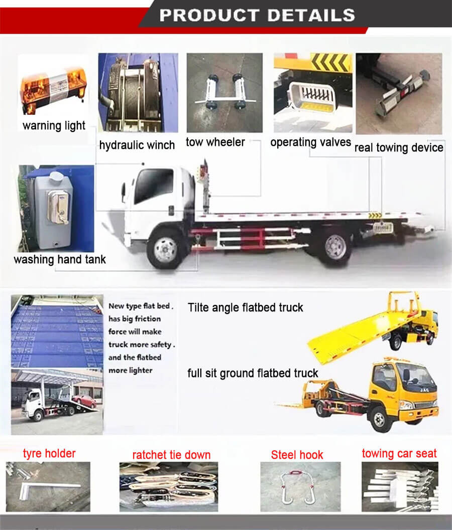Flatbed Towing Wrecker Truck 03
