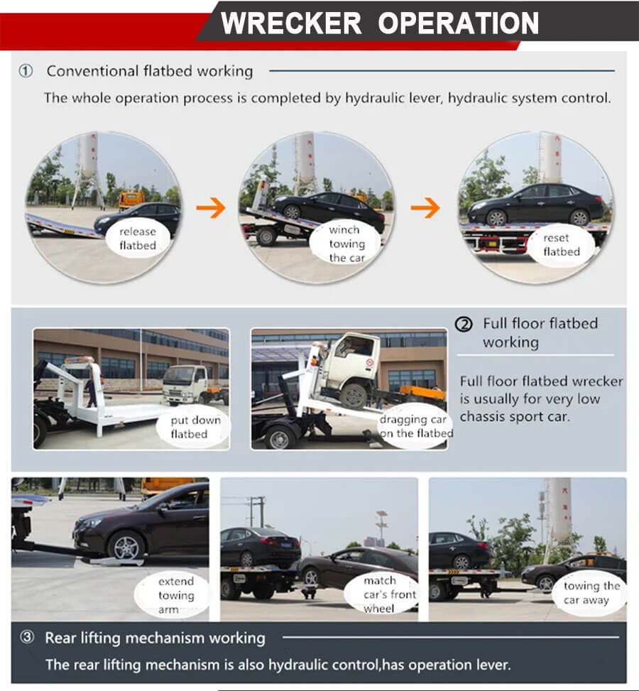 Flatbed Towing Wrecker Truck 04