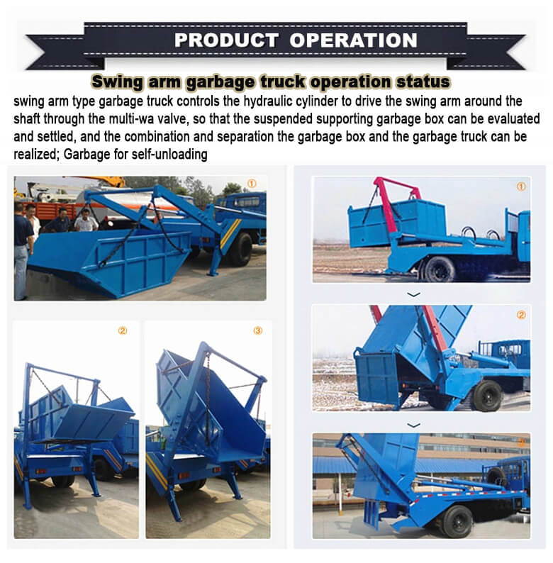 Skip Loader Garbage Truck 03