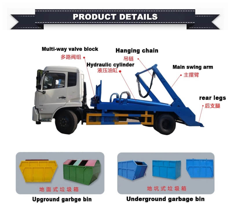 Skip Loader Garbage Truck 01