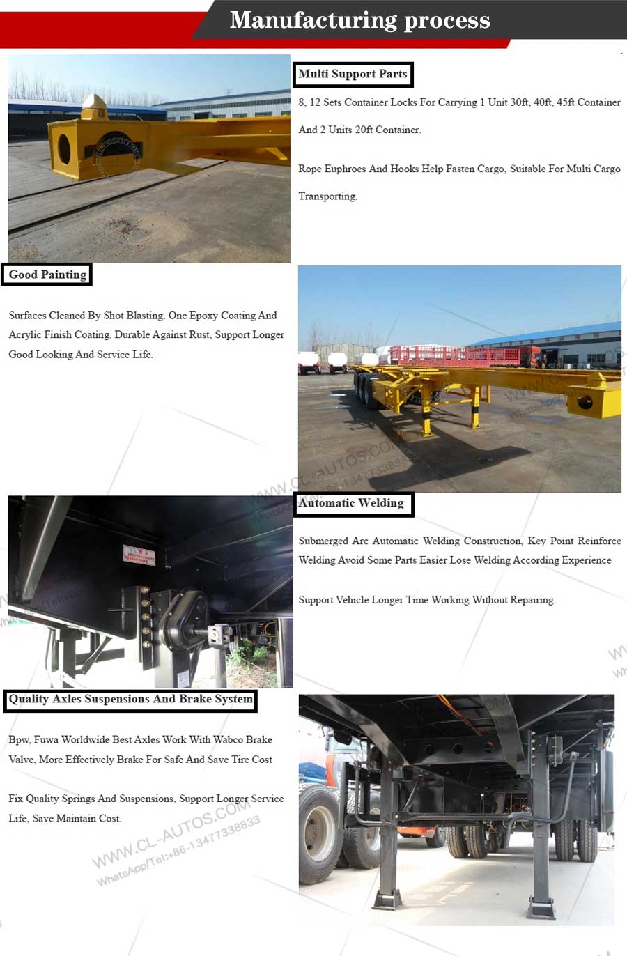 Skeleton Semi Trailer 01