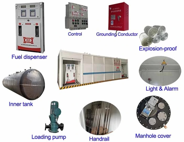 40ft Iso 25000 Liters Tanker Container Skid Mounted Diesel Oil Tank With Fuel Dispenser Pump 10